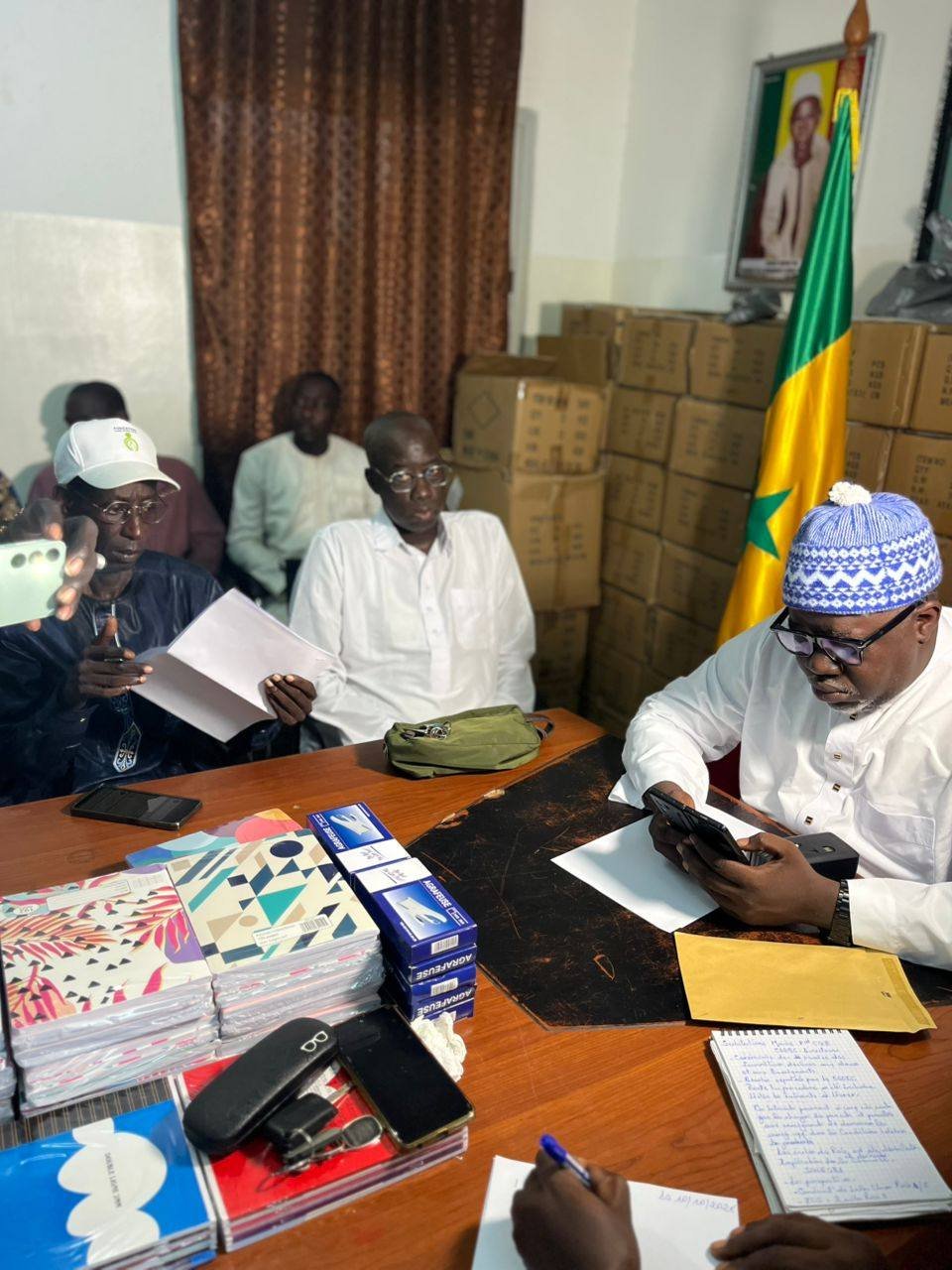 Le Maire Mamadou Ndoye Bane avec Massaer Diop et Pape Ndiaye