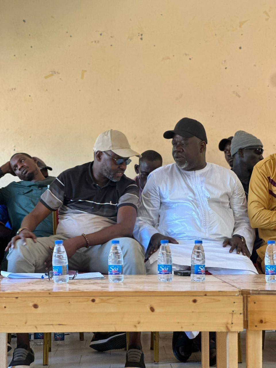 Les membres du nouveau bureau de l'US Pire