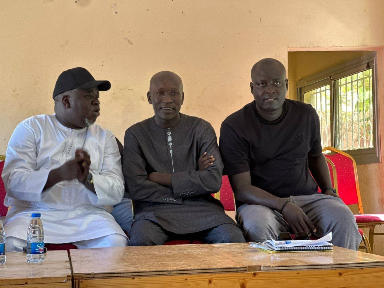 Membres du bureau de l'US Pire lors de l'assemblée générale